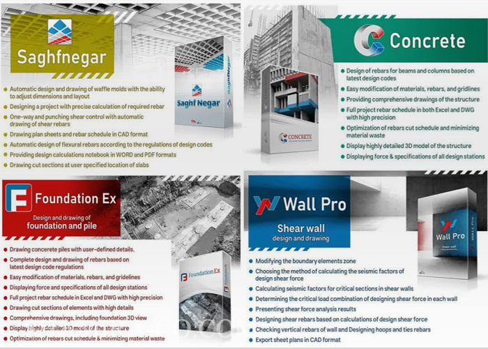 Specialized software in the field of structure